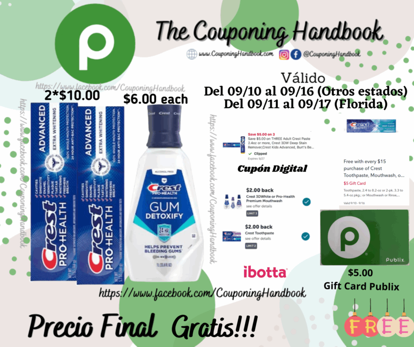 03 Productos Crest Gratis