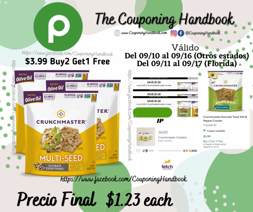 Crunchmaster Cracker por $1.23
