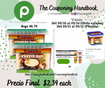 Gordo’s Cheese Dip por $2.39