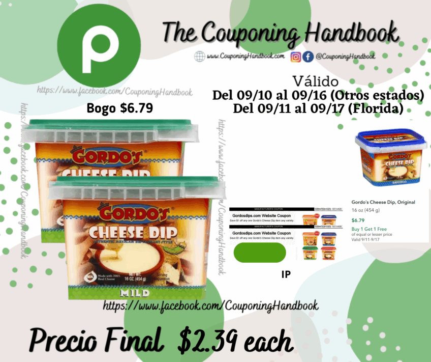 Gordo’s Cheese Dip por $2.39