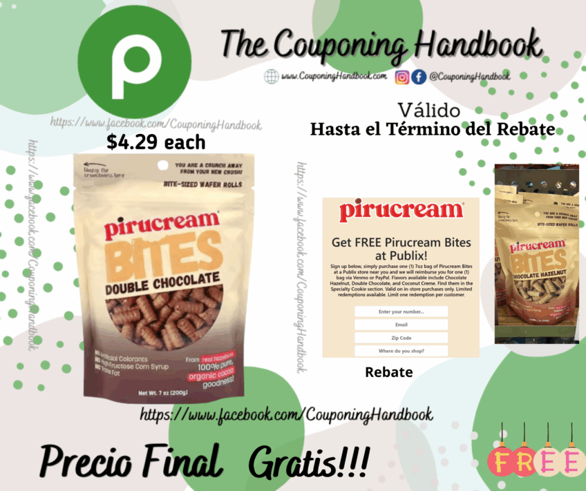 Pirucream Bites Double Chocolate Wafer Rolls Gratis