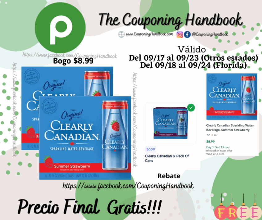 02 Clearly Canadian Sparkling Water Beverage, Summer Strawberry 72 Fl Oz Gratis