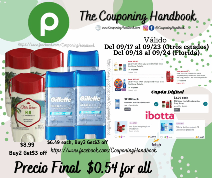 06 Deodorant por $0.54