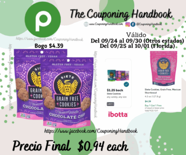 Siete Cookies Grain Free por $0.94