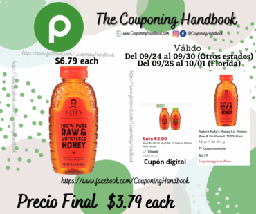 Nature Nate’s Honey Co. Honey, Raw & Unfiltered, 100% Pure por $3.79