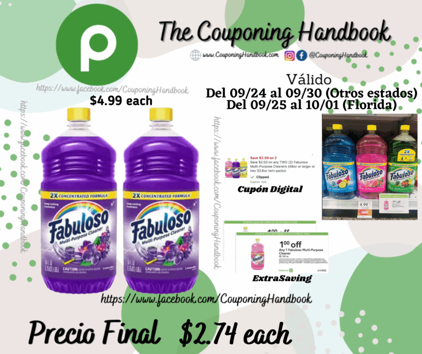 Fabuloso All Purpose Cleaner Multi-Purpose Cleaner Lavender por $2.74