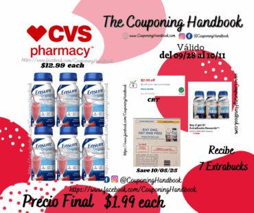 Ensure Original Nutrition Shake, 6 CT por $1.99