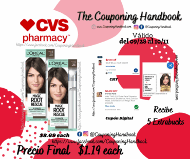 L’Oreal Paris Magic Root Rescue 10 Minute Root Hair Coloring Kit por $1.19