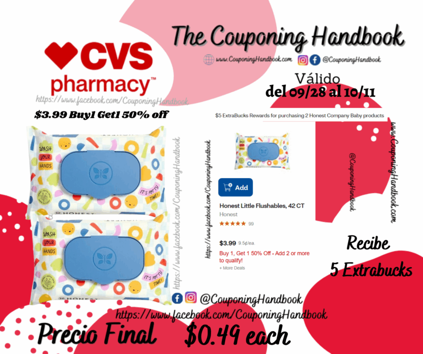 Honest Little Flushables, 42 CT por $0.49