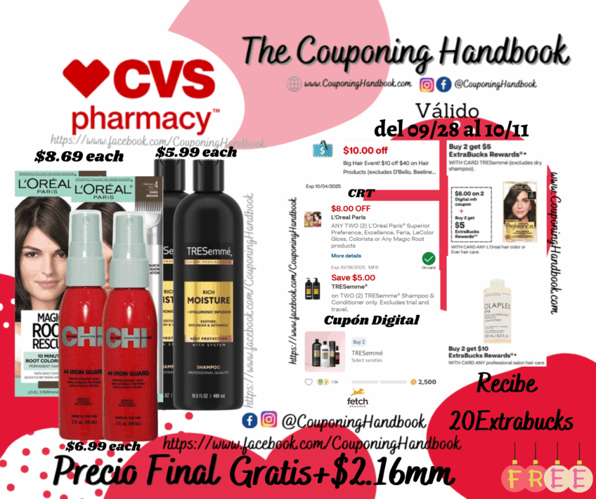 06 Productos Hair Care Gratis