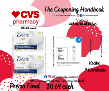 Dove White Beauty Bar, 3.17 OZ, 1 Bar por $0.69