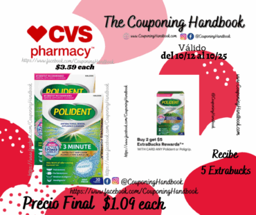 Polident 3 Minute Antibacterial Dental Appliance Cleanser, Mint Fresh, 30 CT por $1.09