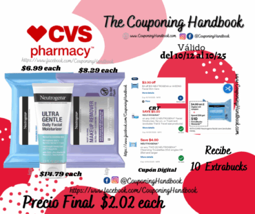 Productos Neutrogena por $2.02