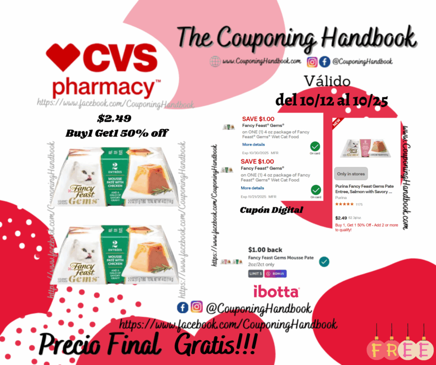 02 Fancy Feast Gems 2oz/2ct Gratis