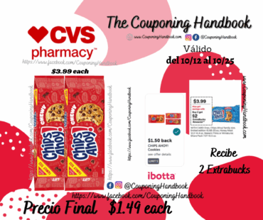 CHIPS AHOY! Chewy Chocolate Chip Cookies, Family Size por $1.49