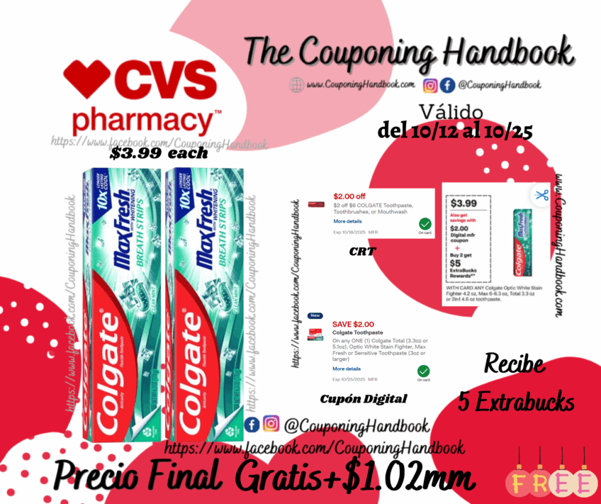 02 Colgate Max Fresh Whitening Anticavity Fluoride Toothpaste Gratis