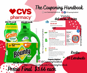 Productos de HouseHold por $3.66