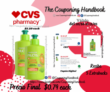 Garnier Fructis Sleek & Shine Intensely Smooth Leave-In Conditioning Cream por $0.79