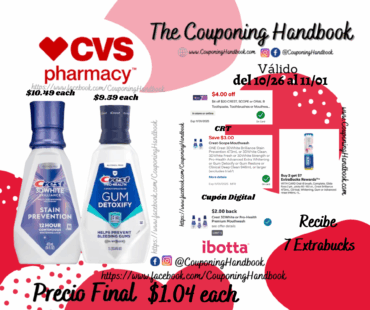Crest Mouthwash por $1.04