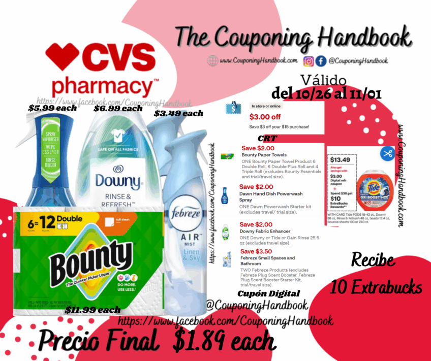 05 Productos de Household por $9.45