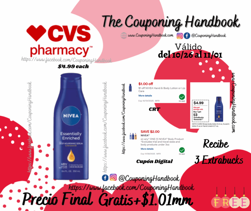 NIVEA Essentially Enriched Body Lotion, 8.4 OZ Gratis