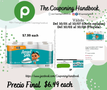 Angel Soft ANGEL SOFT® TOILET PAPER, 12 MEGA ROLLS 12 Rolls por $6.49