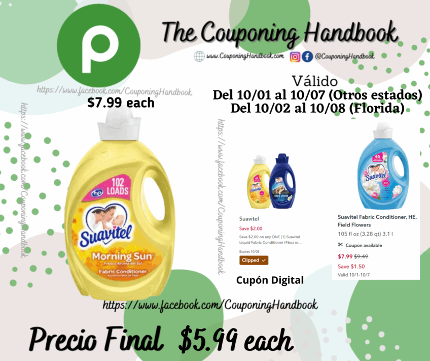 Suavitel FABRIC CONDITIONER por $5.99