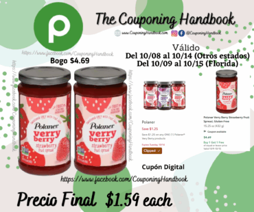 Polaner Verry Berry Strawberry Fruit Spread, Gluten-Free por $1.59