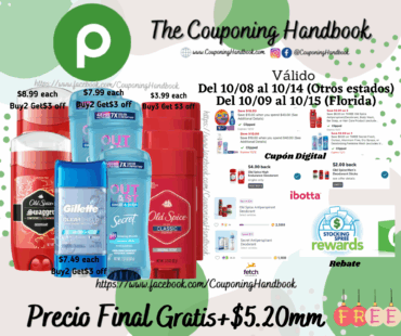 10 Deodorant Secret, Old Spice y Gillette Gratis