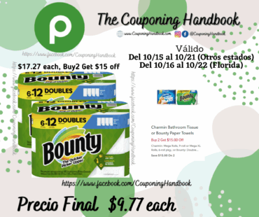 Bounty Select-A-Size Paper Towels 6 ct por $9.77