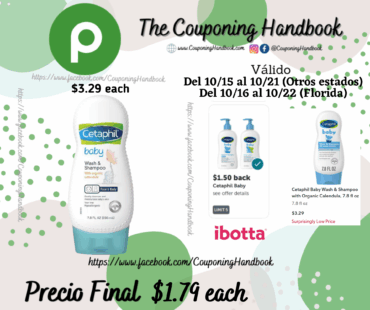 Cetaphil Baby Wash & Shampoo with Organic Calendula, 7.8 fl oz por $1.79