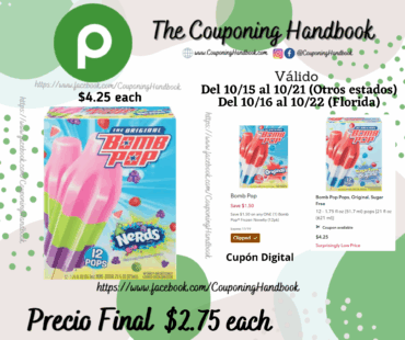 Bomb Pop Pops, Strawberry, Watermelon & Grape, Nerds Candy por $2.75