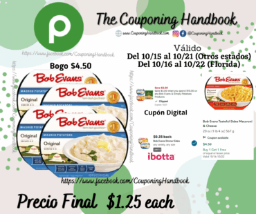 Bob Evans Farm-Fresh Goodness Original Mashed Potatoes por $1.25