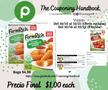 Farm Rich Mozzarella Sticks, Breaded, Snack Size por $1.00