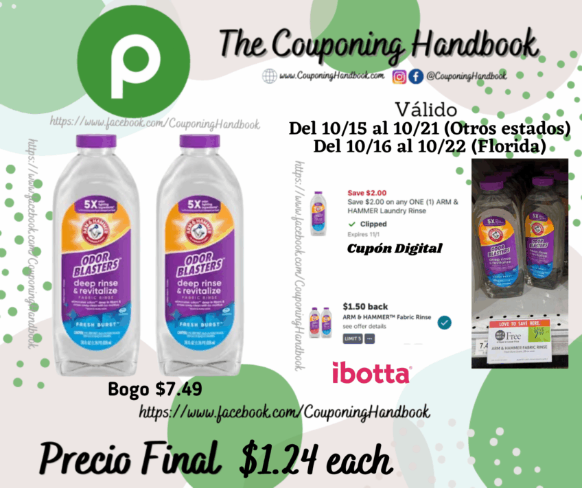 Arm & Hammer Odor Blasters Fresh Burst Fabric Rinse por $1.24
