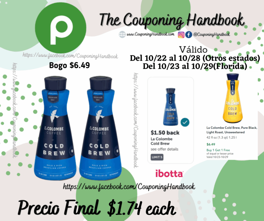 La Colombe Cold Brew por $1.74