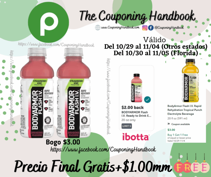 02 BodyArmor Flash I.V. Rapid Rehydration Electrolyte Beverage Gratis