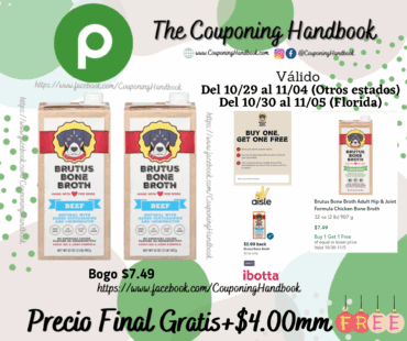 02 Brutus Bone Broth, Beef, Adult Hip & Joint Formula Gratis