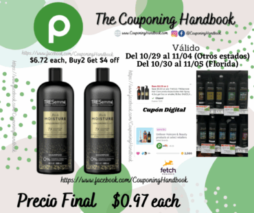 TRESemmé Shampoo por $0.97