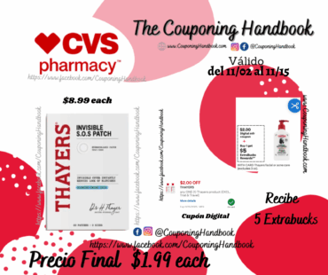 Thayers Invisible S.O.S. Patch Hydrocolloid Acne Patches, 22 CT por $1.99