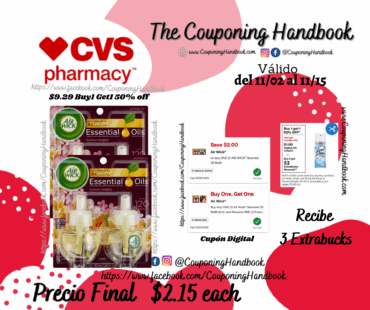 Air Wick Scented Oil Twin Refill por $2.15