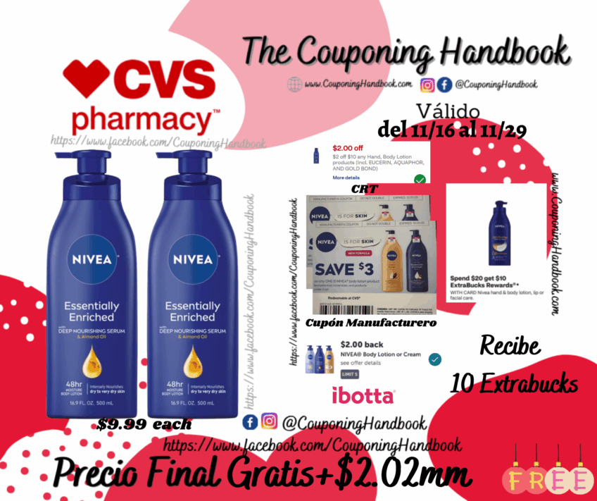 02 NIVEA Essentially Enriched Body Lotion, 16.9 OZ Gratis