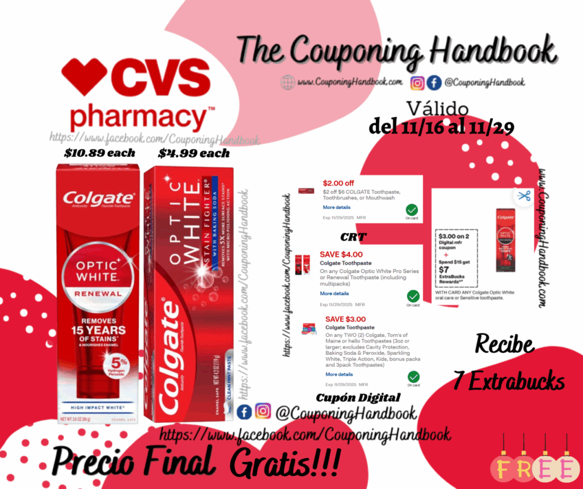 02 Productos Colgate Optic White Gratis