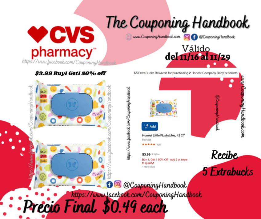 Honest Little Flushables, 42 CT por $0.49