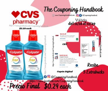 Colgate Total Antigingivitis Antiplaque Mouthwash, Alcohol-Free, Peppermint, 16.9 OZ por $0.29