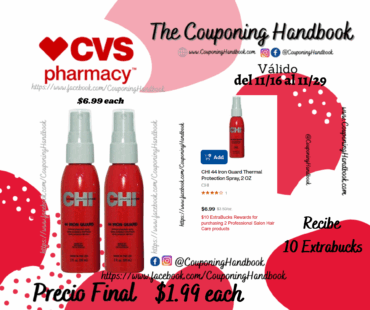 CHI 44 Iron Guard Thermal Protection Spray, 2 OZ por $1.99