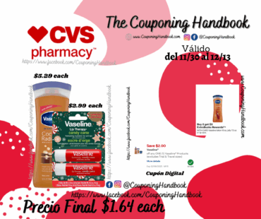 Productos Vaseline por $1.64