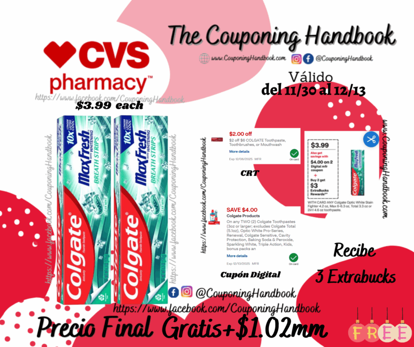 02 Colgate Max Fresh Whitening Anticavity Fluoride Toothpaste Gratis