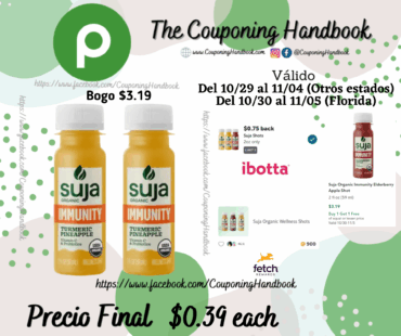 Suja Organic Immunity Shot por $0.39