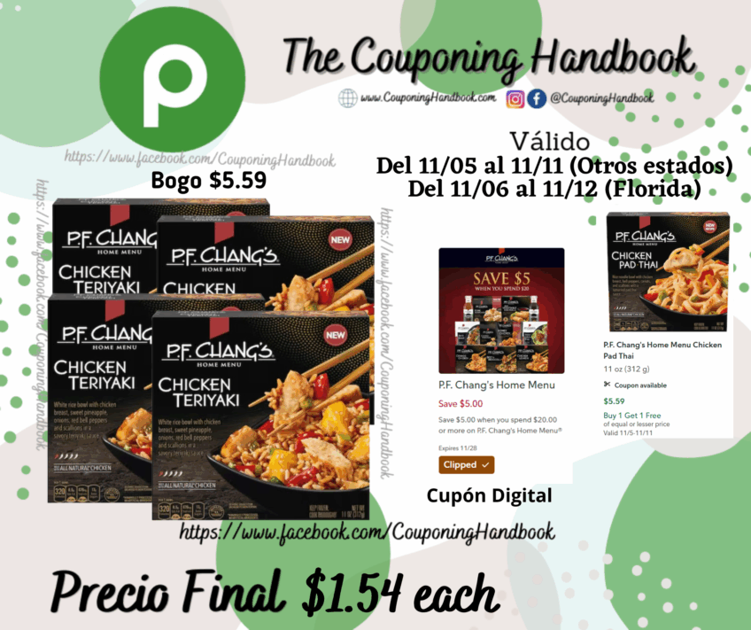 P.F. Chang’s Teriyaki Chicken Bowl por $1.54